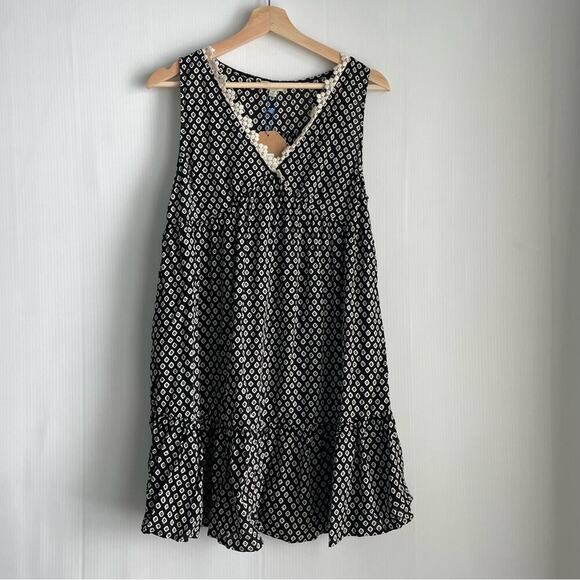 🆕 Kori America lightweight sleeveless dress swim cover lace trim NWT size med - Picture 7 of 7